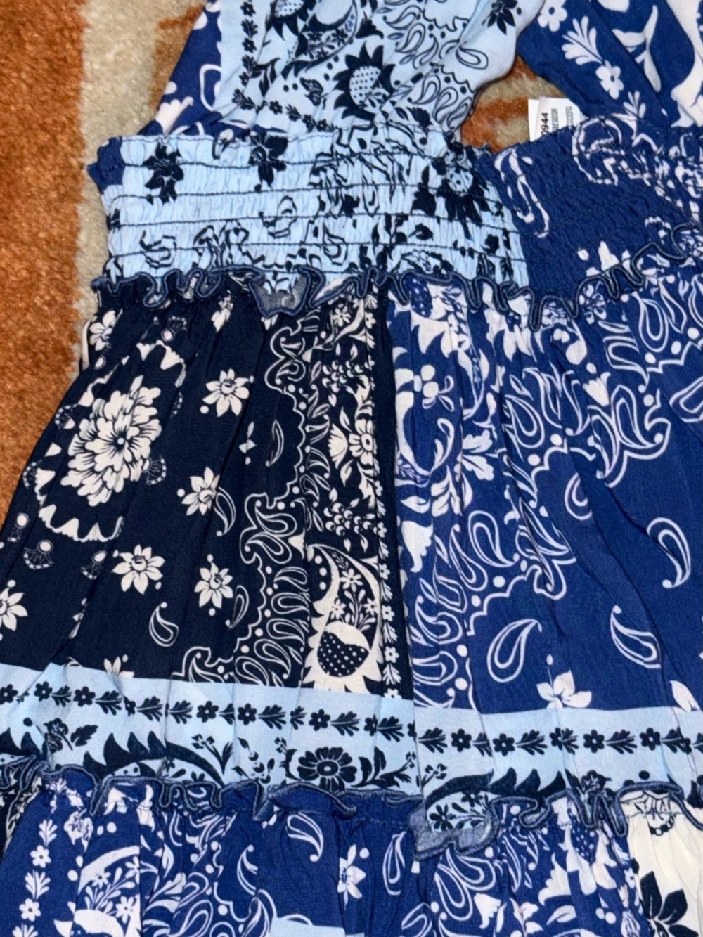Agua Bendit Medium M Maona Halter printed mini dress bandana pattern - Picture 5 of 5